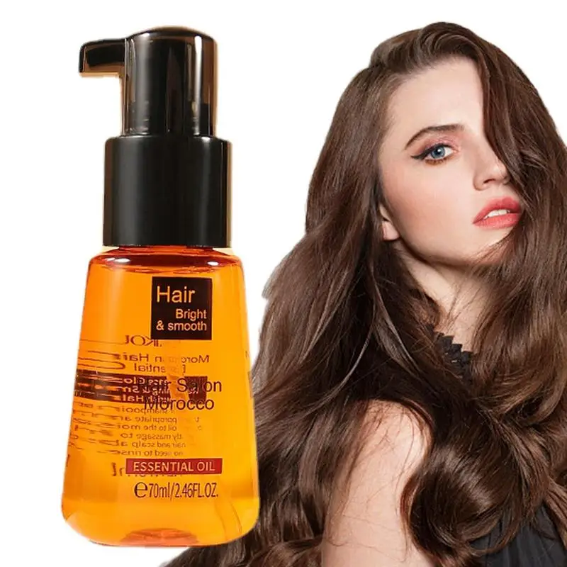 

Эфирное масло для волос, 70 мл, марокканское масло для ухода за волосами, масло для ухода за волосами, улучшает сухость и смешивание, увлажняющее питательное Восстанавливающее Средство для волос