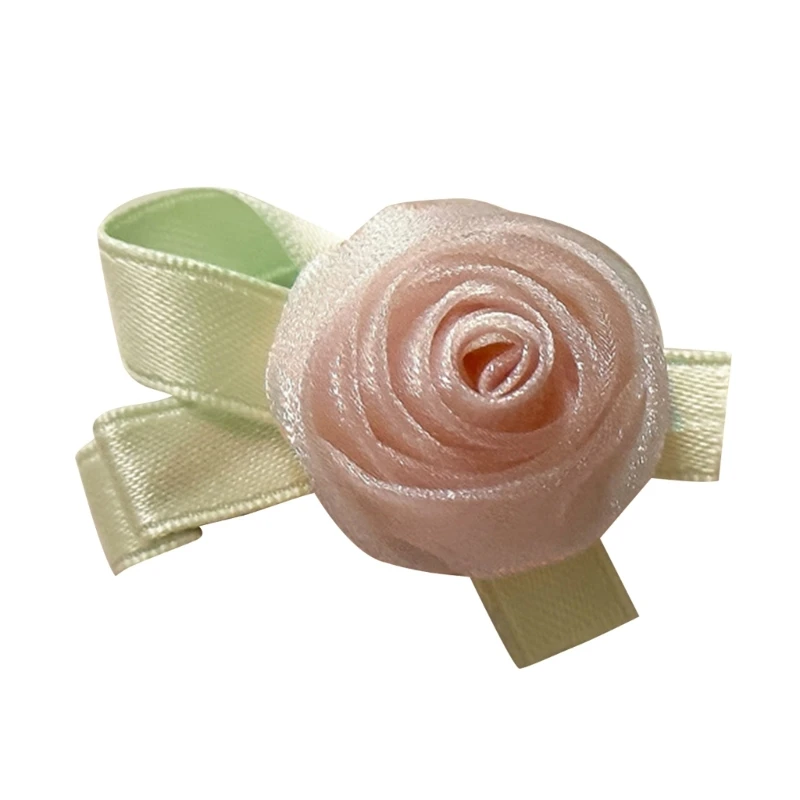 

MXMB Toddler Girl Hairclip Cloth Rose Hairpin Side Clip Sweet Cool Women Hair Jewelry