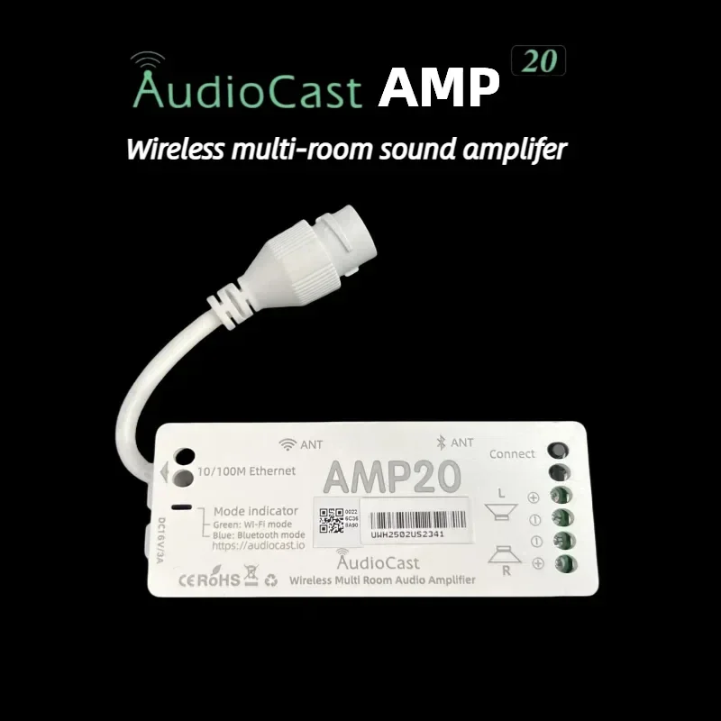 Фото Audiocast Amp20 Беспроводной потоковый усилитель с возможностью нескольких помещений для Youtube Apple Music IEAST Динамический выход частоты образцов №2