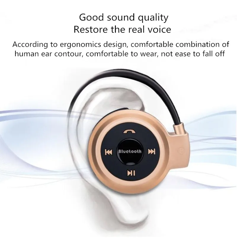 Mp3-плеер Bluetooth-наушники беспроводная спортивная Гарнитура MP3-плеер с FM-радио