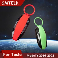 2022 new modely car key case cover for tesla model y 2021 accessories protector keychain white black red green blue gray