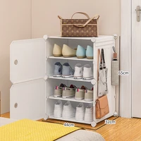 simple shoe cabinet simple living room home shoe rack dormitory multi functional storage dust proof shoe organizer and storage