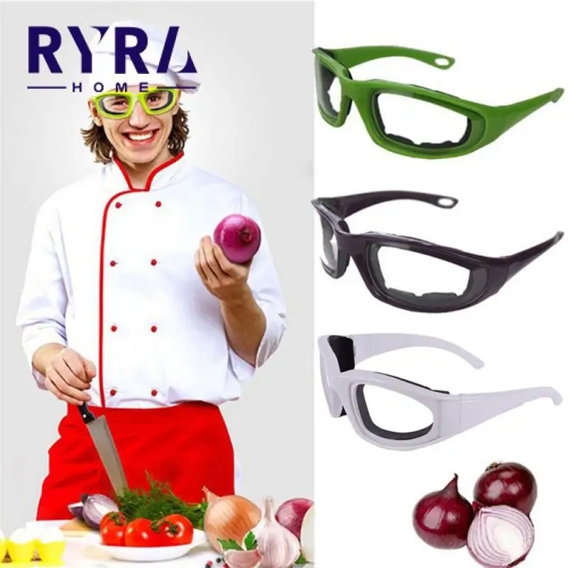 

Kitchen Onion Goggles Tear Free Slicing Cutting Chopping Mincing Eye Protect Glasses Kitchen Accessories Mascarillas Knife Home