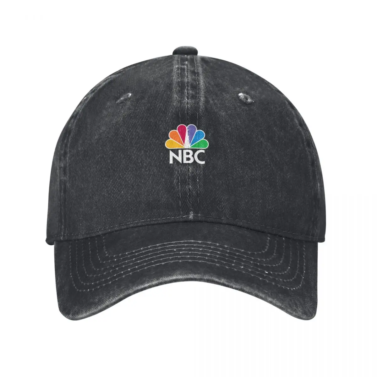 Фото Футболка с логотипом NBC - белая базовая футболка, бейсболка, шляпа большого размера, летняя шляпа, военная тактическая кепка, шляпа-дерби, шляпа для мальчиков и женщин №2