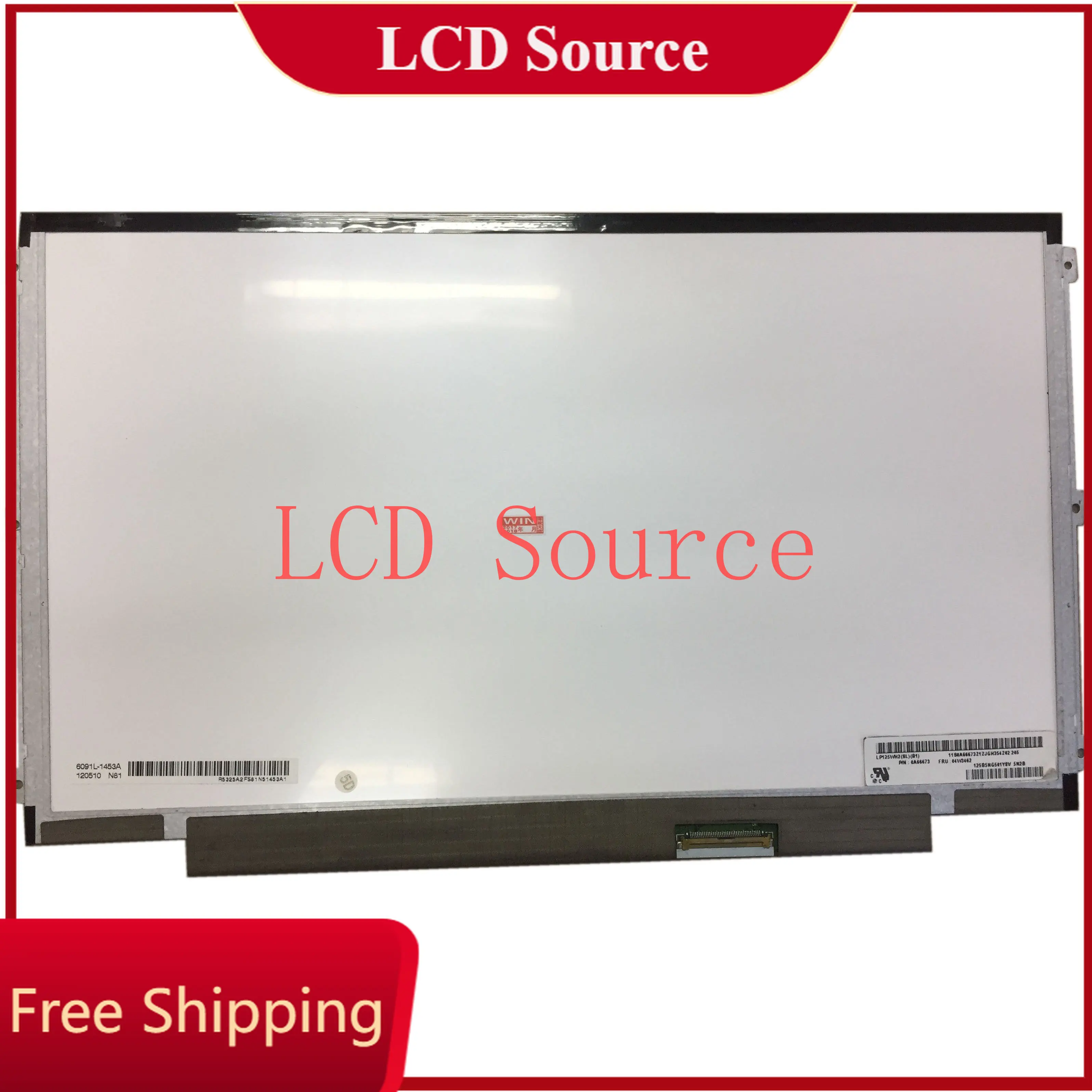 ЖК-экран для ноутбука LP125WH2 SLB1, подходит для LP125WH2 SLB3 SLT1, 40-контактный, IPS, без касания