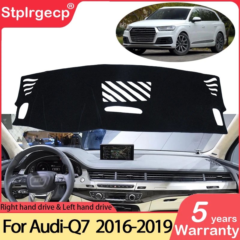 

for Audi Q7 4M 2016 2017 2018 2019 Anti-Slip Anti-UV Mat Dashboard Cover Pad Sun Shade Dashmat Protect Carpet Accessories S-line