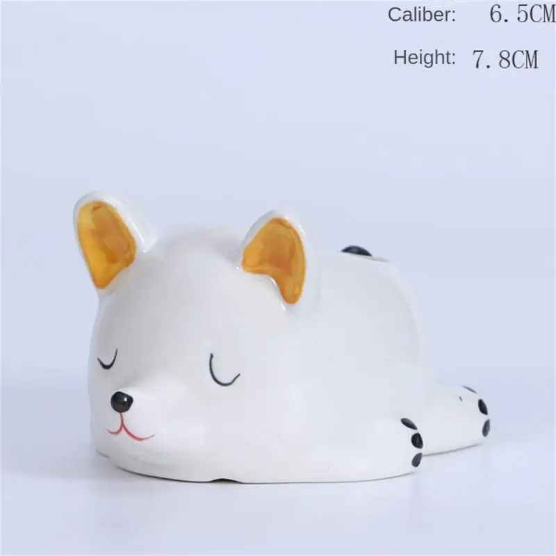 

Горшок для растений с четырьмя основаниями, милый горшок для слива, многофункциональные аксессуары для дома, горшок для культивирования, высококачественный керамический цветочный горшок