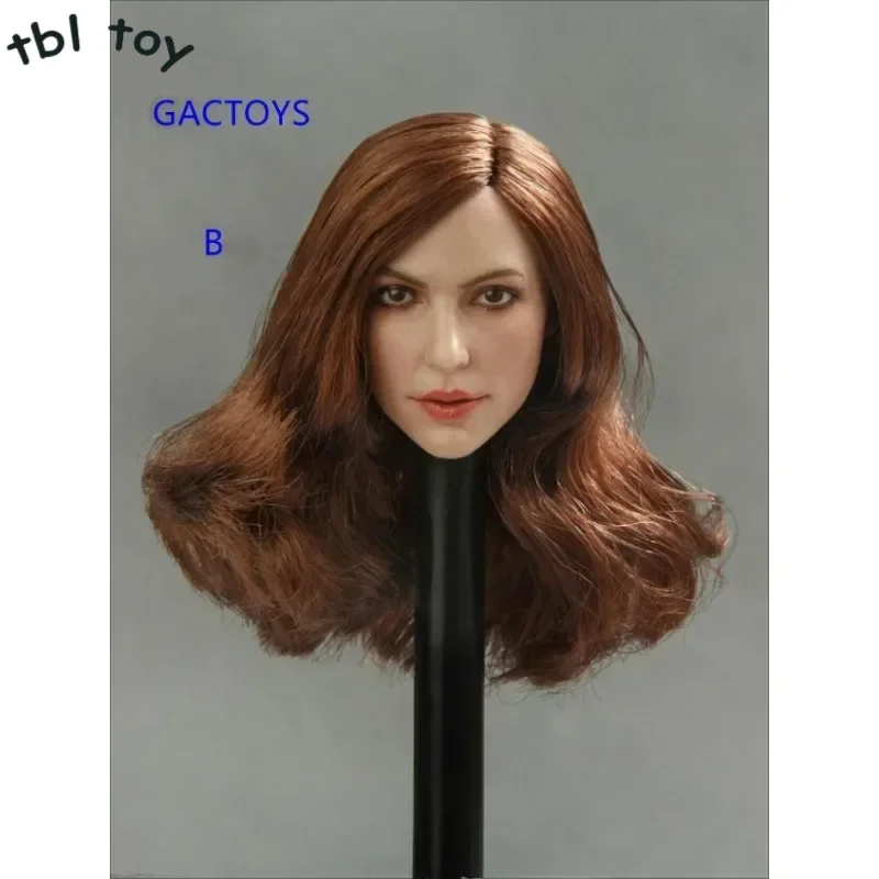 GC013 масштаб 1/6 вьющиеся волосы из пшеницы европейская красивая голова лепка