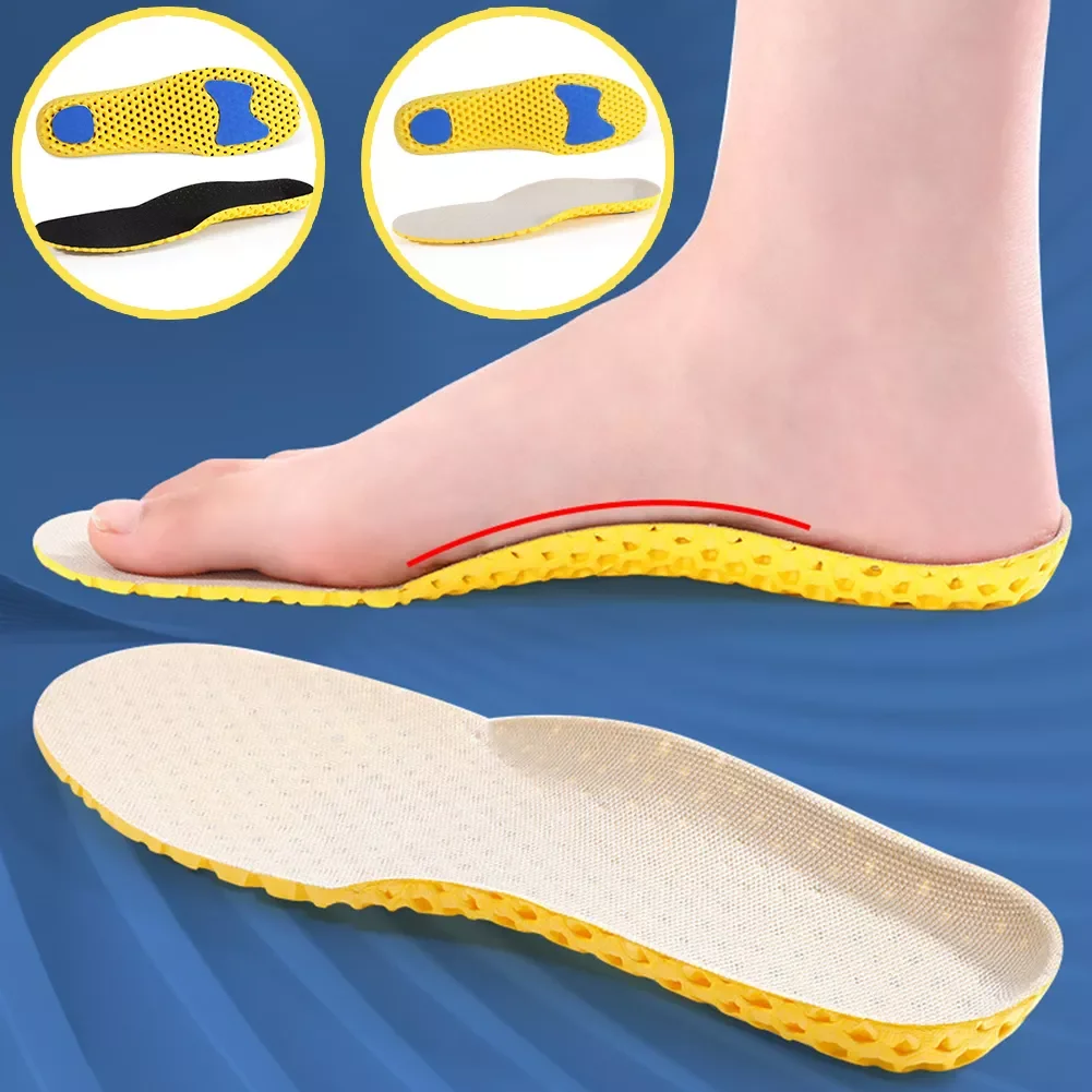 

2023NEW Pair Shoes Insoles Breathable Soft Memory Foam Insoles Sport Arch Support Insoles Sport Running Cushion Woman Men Feet R