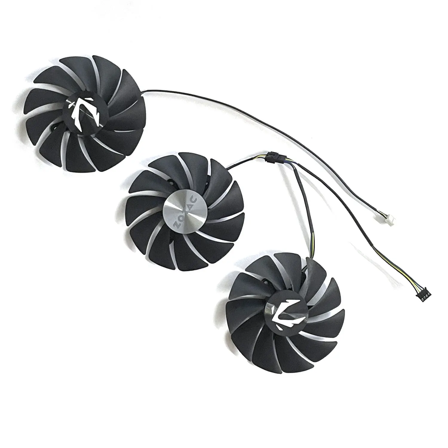 Фото Вентилятор охлаждения видеокарты для ZOTAC GAMING RTX 3070 TI, 3080, 3080 TI, 3090 TRINITY OC, модель GA92S2U CF9015H12S. №3