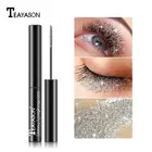 Удлиняющая Тушь для ресниц 4D, черная, фиолетовая, белая тушь для ресниц с эффектом завивки, красота, макияж, долговечная тушь для ресниц с алмазным блеском