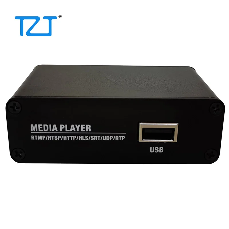 Фото USB-стример TZT для прямой трансляции видео, мультимедийный плеер с поддержкой USB, аудиоплеер ДЛЯ TS/HLS/FLV/RTSP/RTMP/RTMPS/UDP/RTP/SRT №1