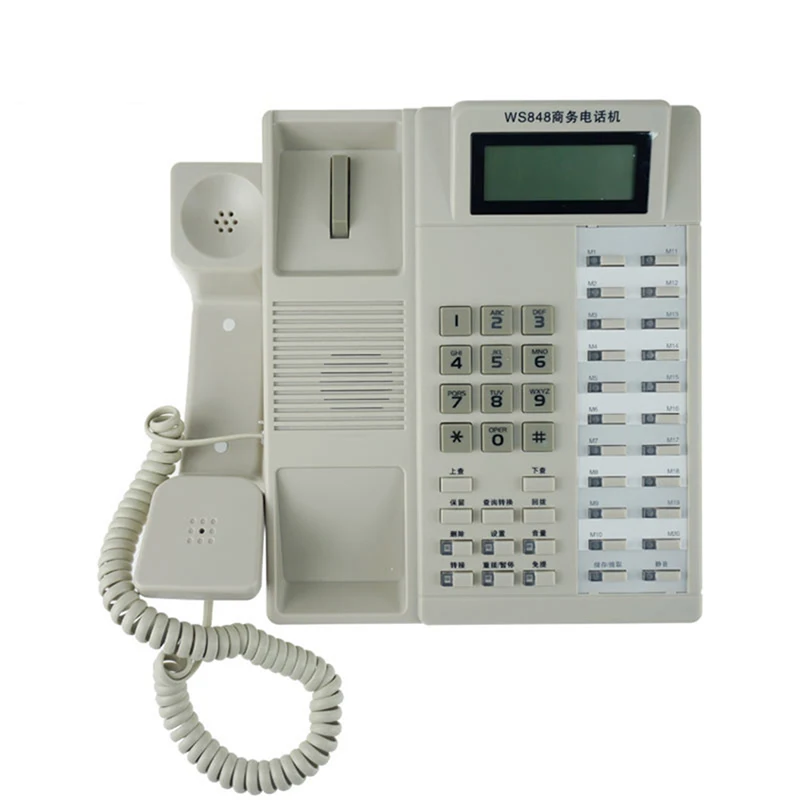 Expandable Corded Phone System with Caller ID/Call Waiting, 20 Fast Dial Buttons, Business Office Telephone Landline