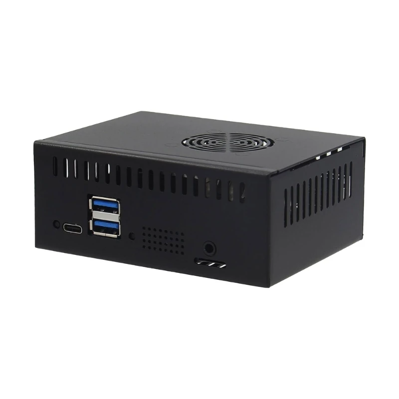 Для OrangePi 5 металлический корпус с рассеиванием тепла и охлаждающим вентилятором |