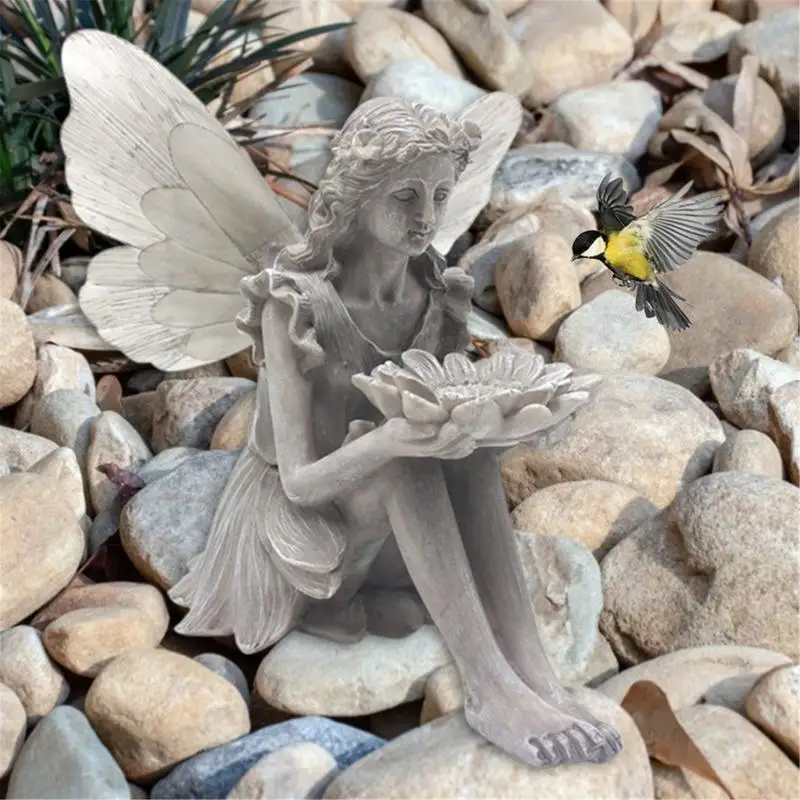 

Подсолнух, Сказочная статуя, солнечное освещение, цветок, Сказочная кормушка для птиц, светящаяся фотография, уличное украшение