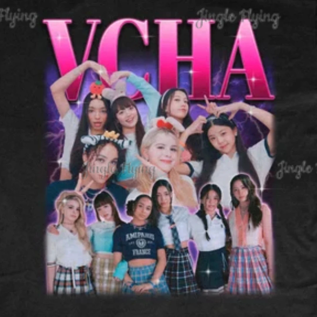 Ретро 90-х футболка Vcha Kpop рубашка с голенищем хипстерская в стиле Харадзюку