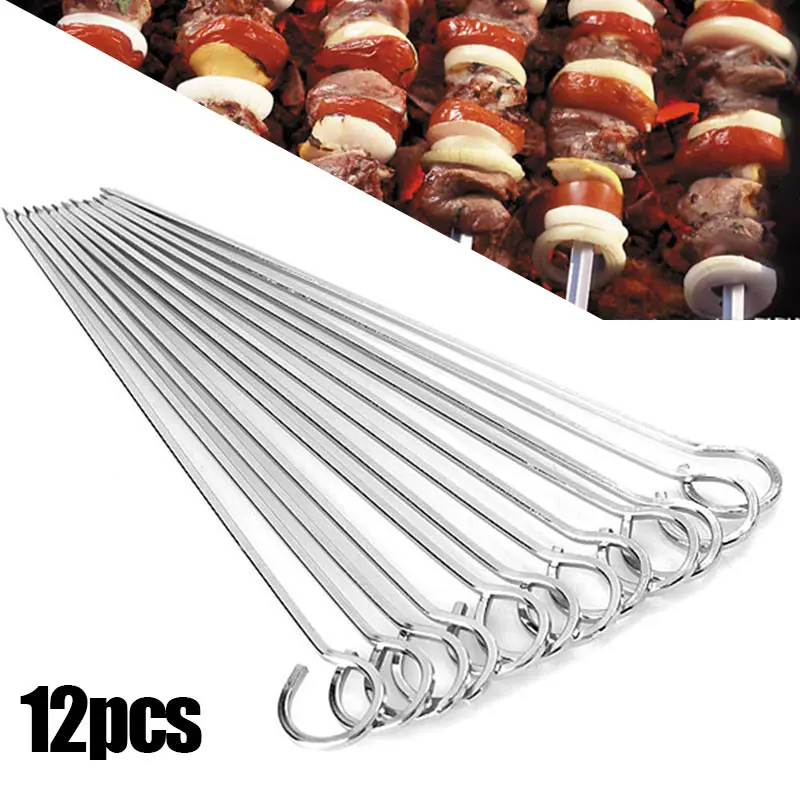 

12 шт., металлическая игла для барбекю