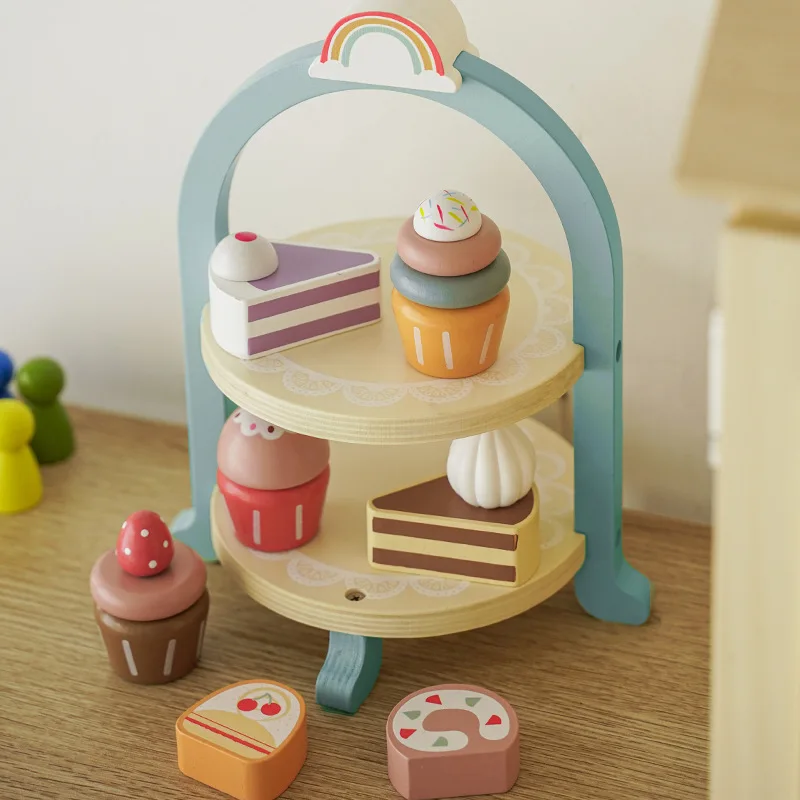 

Afternoon Tea Game Toys Diy Pretend Play Toy Simulation Coffee Set Tableware Play House Kitchen Birthday Gifts For Children