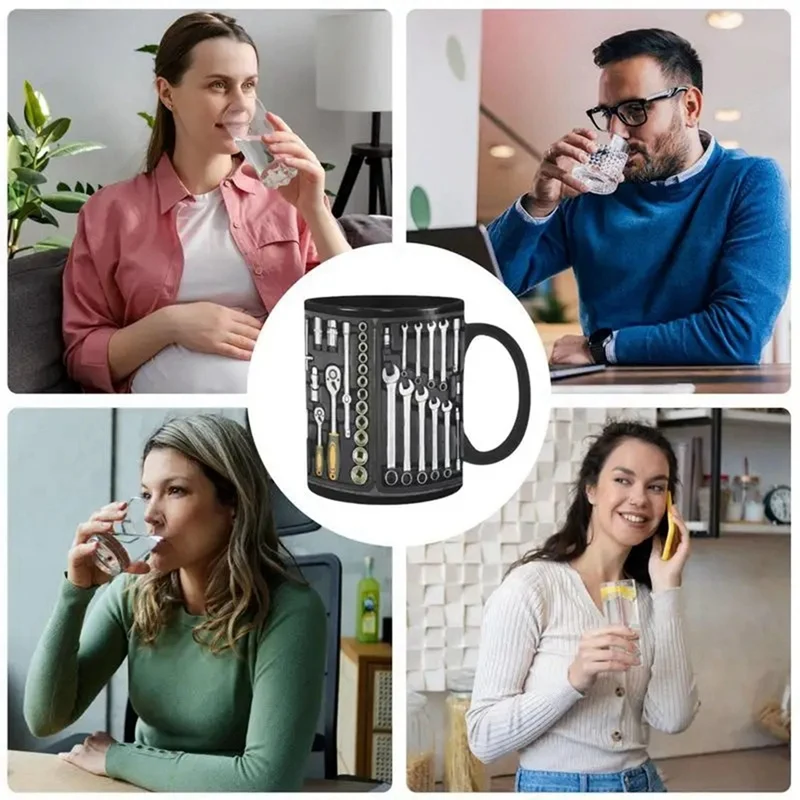 Mechanic Toolbox Set Mug Funny Coffee Cup For Mechanics Large Capacity Ceramic Tea Beer Whiskey Water Soup Easy To Use B