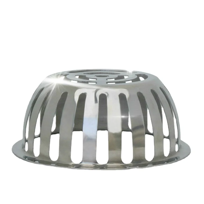

Stainless Steel Floor Drain Rooftop Floor Drain Anti Blocking Outdoor Circular Floor Drain Cover Outdoor Rainwater Bucket