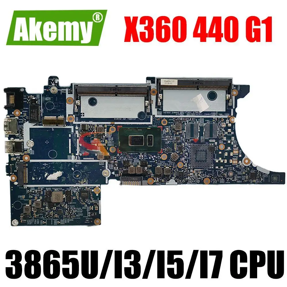 

For HP ProBook X360 440 G1 Laptop Motherboard Mainboard Celeron with 3865U I3 I5 I7 CPU UMA 17869-1 Motherboard
