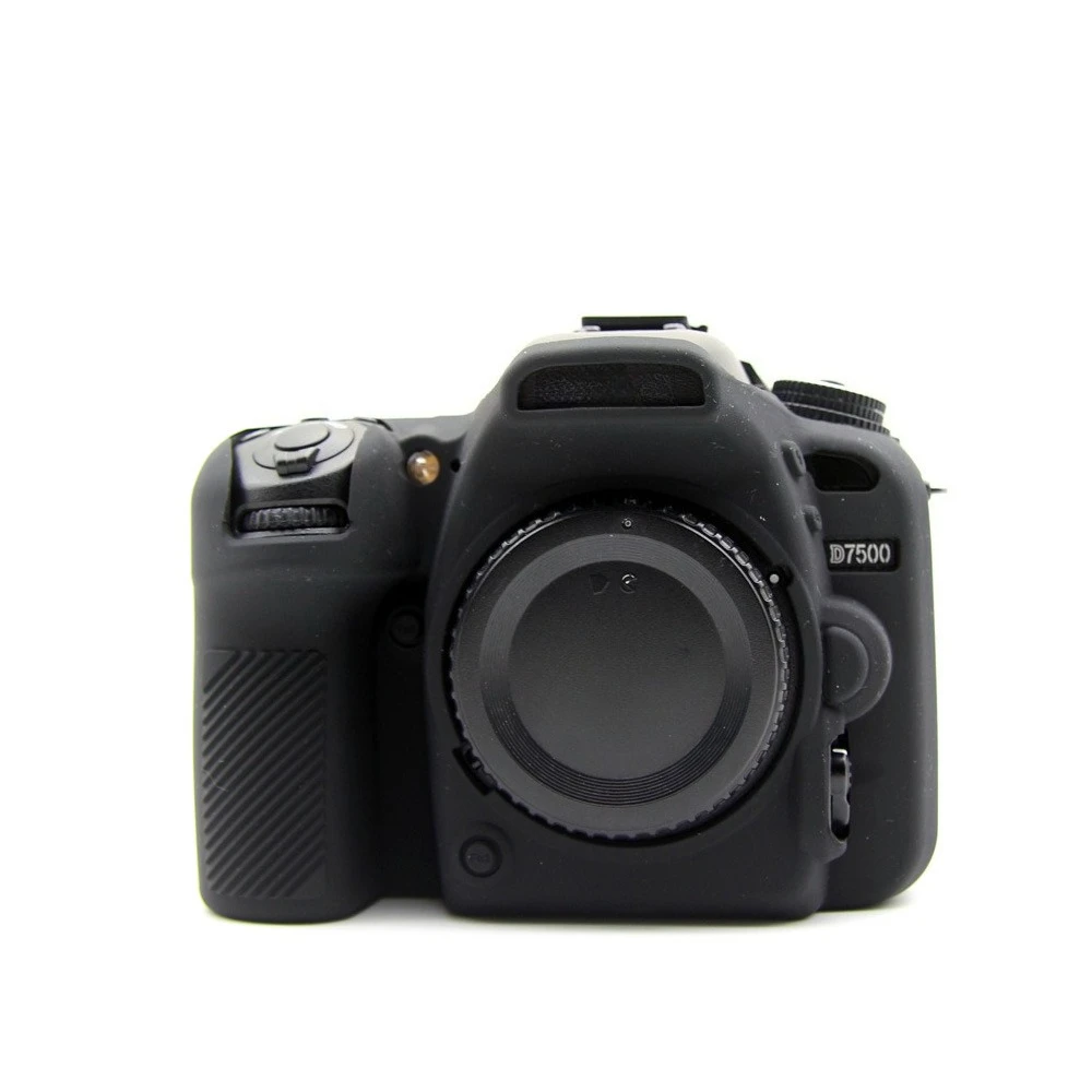 Фото Силиконовый чехол для зеркальной камеры Nikon D7500, защитный чехол D7500, мягкий чехол для фотосъемки + 1 шт. в подарок - защитная пленка. №3