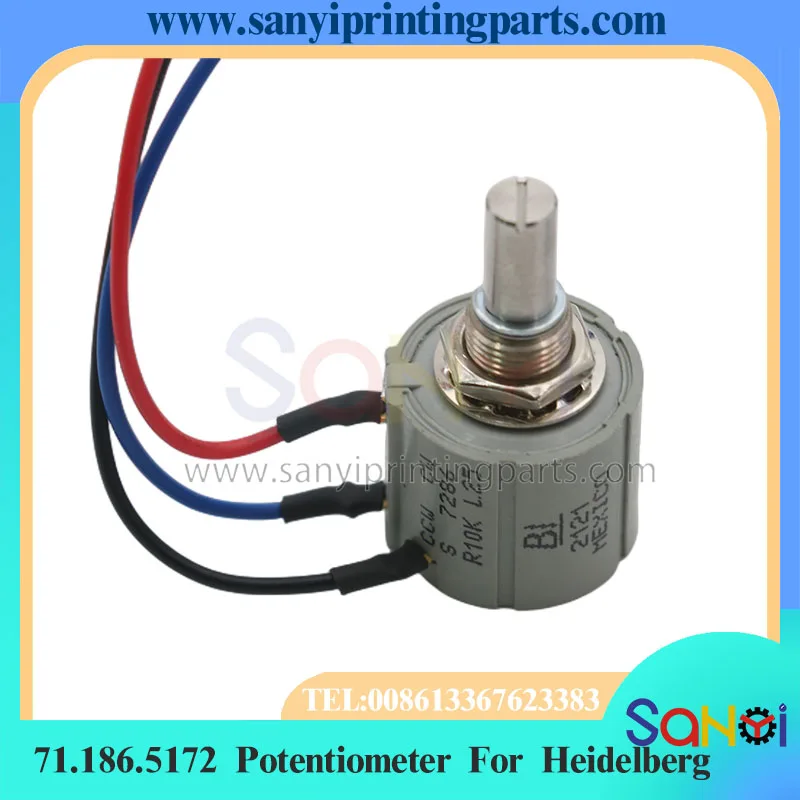 Бесплатная доставка 1 шт. 71.186.5172 потенциометр Beckmann 7286 10 кОм для Heidelberg CD102 SM102 SM74