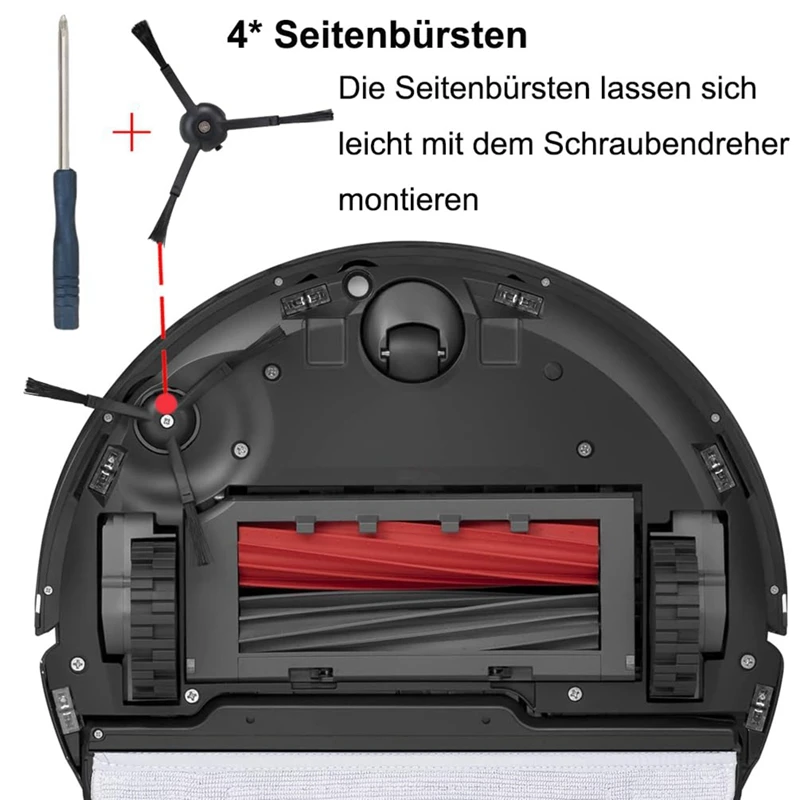 Набор аксессуаров для робота-пылесоса Roborock S8 / + Pro Uitra двойная основная и боковая