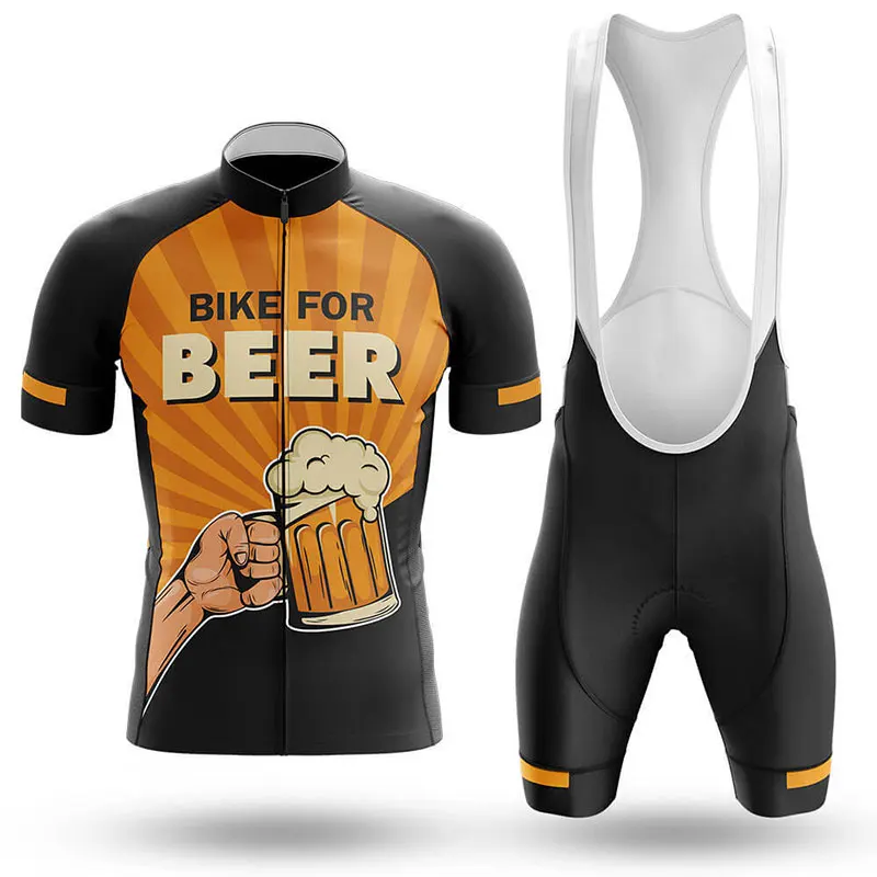 2022 летняя велосипедная одежда с изображением пива мужская коротким рукавом для