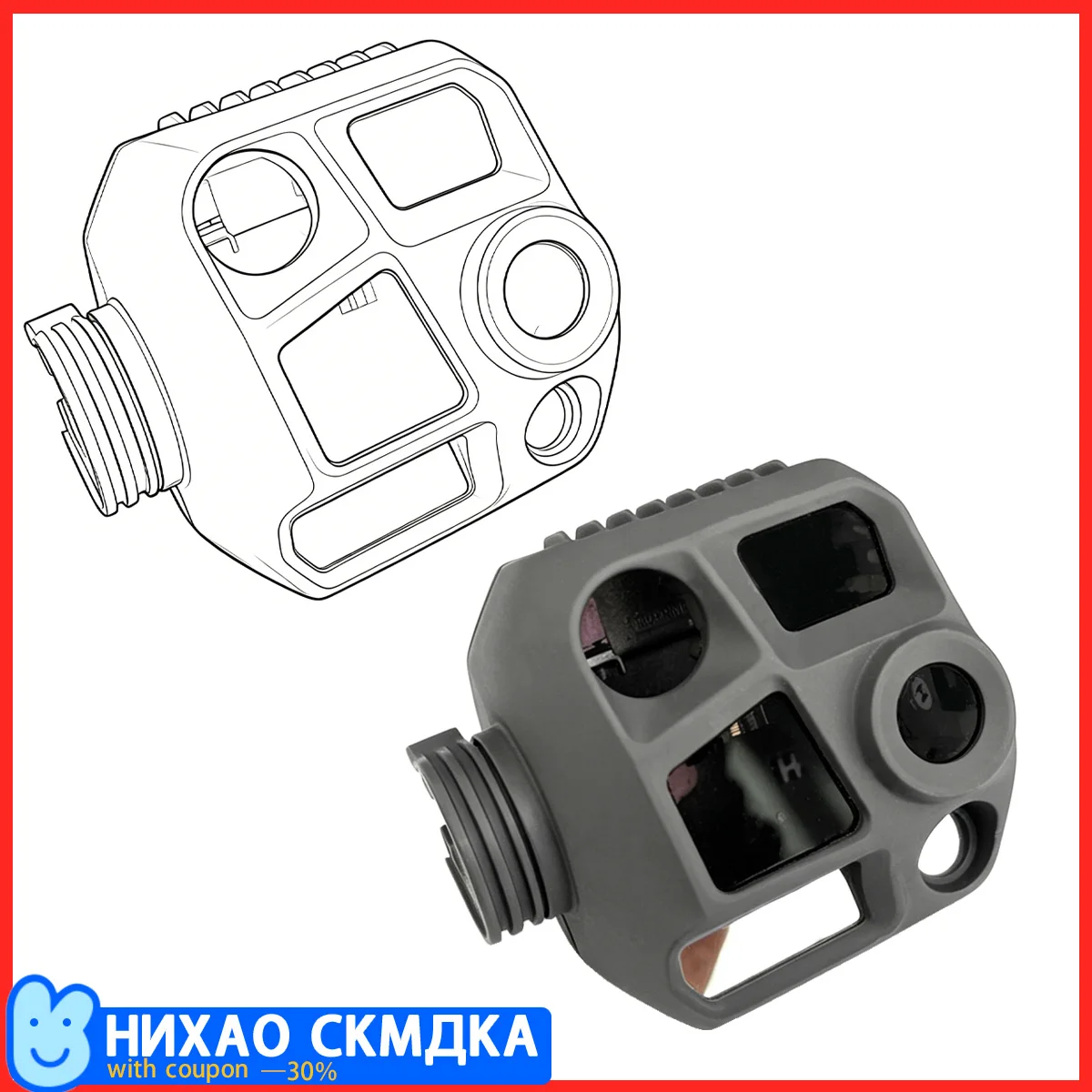 Фото Оригинальная передняя правая балка для камеры MATRICE 4T, кабель PTZ, кронштейн YAW, рама Roll Bracket, мотор Pitch для серии MATRICE 4 №1