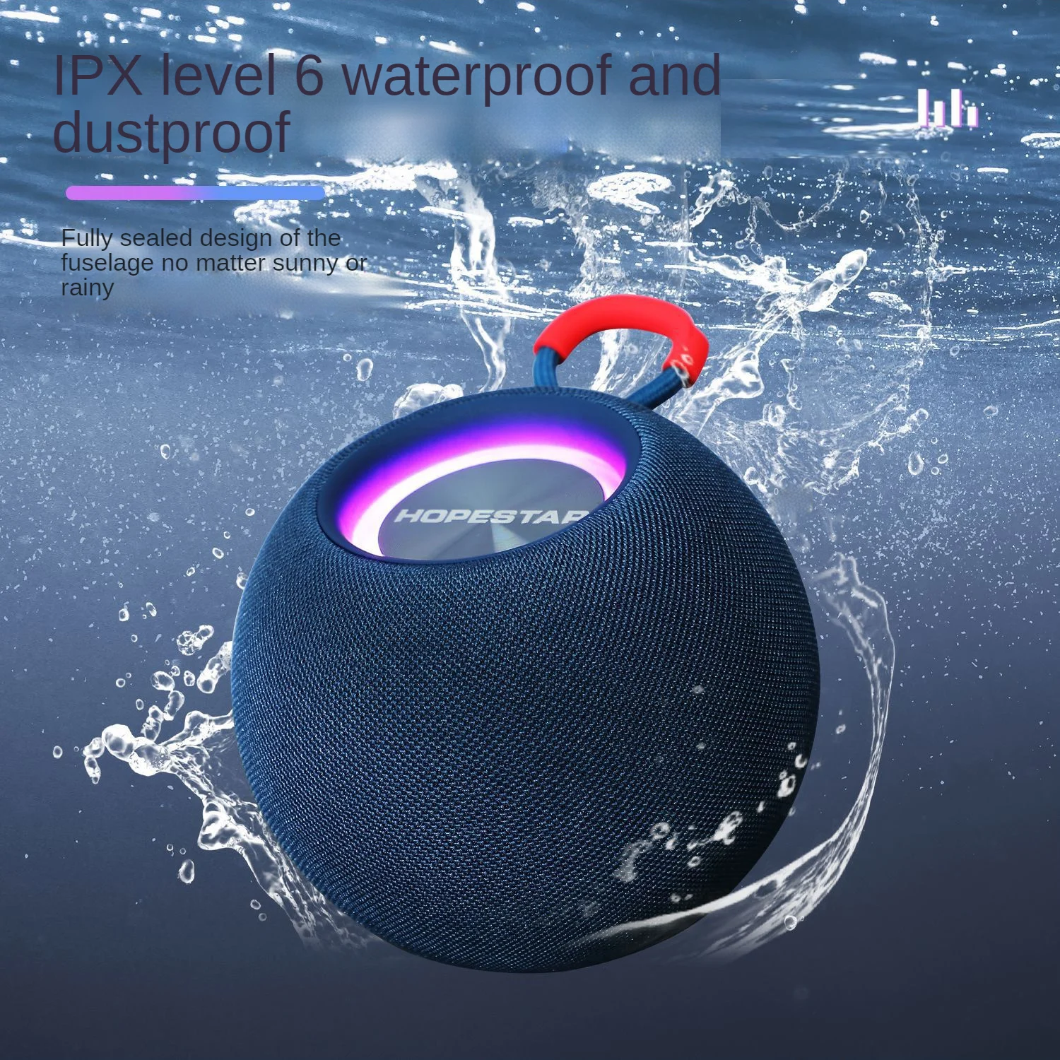 Беспроводные Bluetooth-колонки H52 водонепроницаемый портативный сабвуфер для улицы с