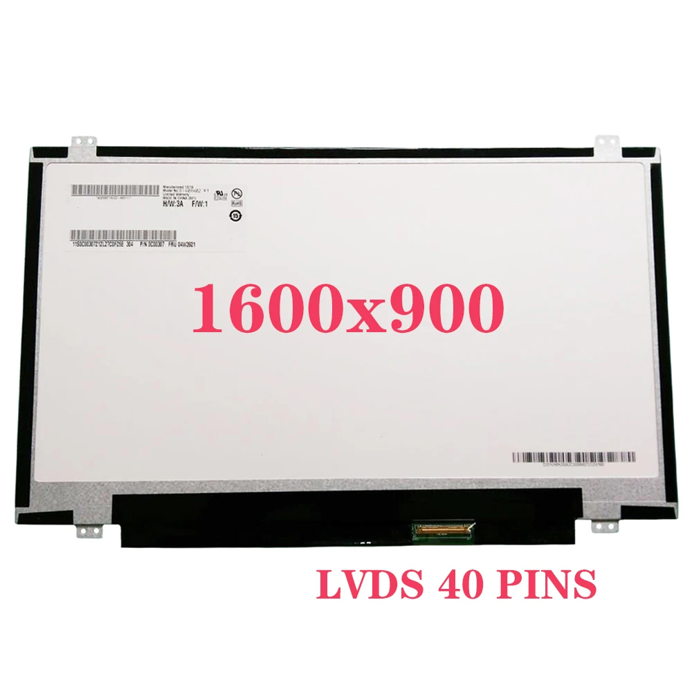 Фото B140RW02 V.1 Панель дисплея 14 дюймов для Thinkpad T420 T430 LVDS 40 контактов 1600x900 Замена ЖК-экрана ноутбука №1