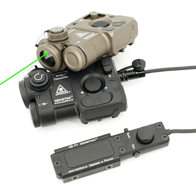

Sotac PERST-4 Aiming Laser PEQ Green IR Laser Airsoft Tactical Can Be Reset To Zero Brightness Adjustable Weapon Hunting Lights