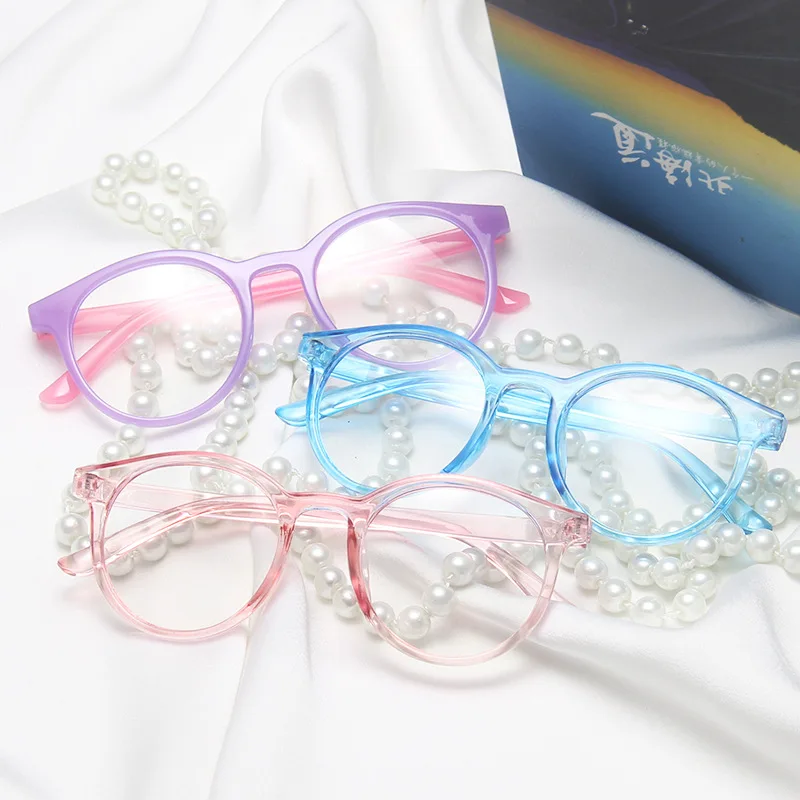 

1PC Multicolor Anti Blue Light PC Frame Eyeglasses Transparent Eye Glasses Blocking Spectacles Computer Eyewear for Children Kid