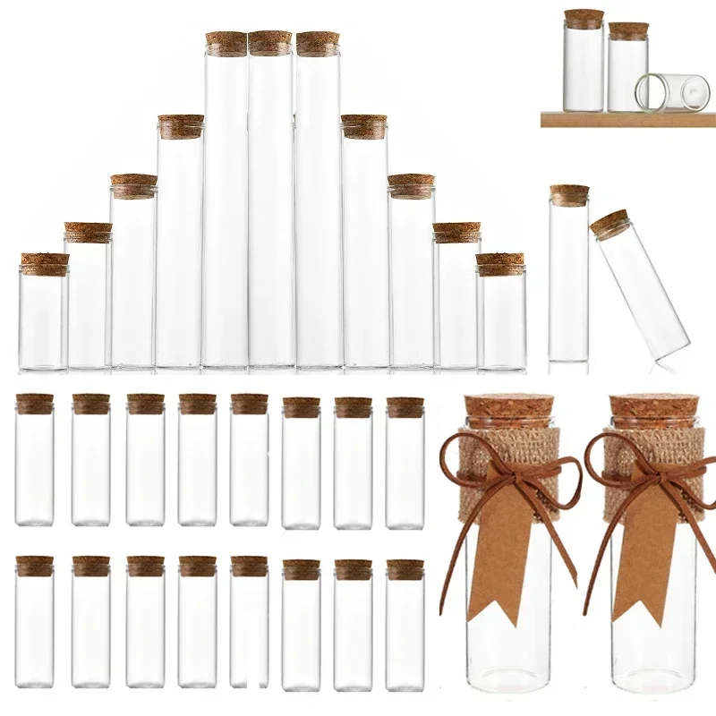 10 шт. мл-100 мл пробковые мини-стеклянные бутылки многоразовые декоративные