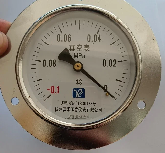 Ханчжоу Fuyang Y100ZT Осевой манометр 1 6 МПа Экспериментальная панель Фланцевый для