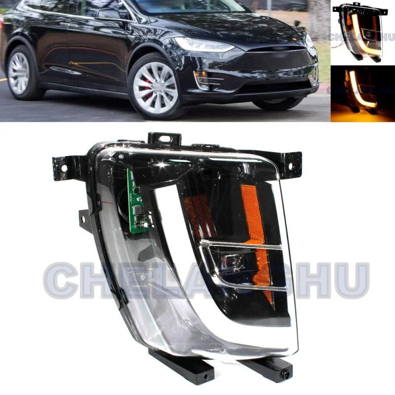 Светодиодный автомобильный фонарь для Tesla Model X 2016 2017 2018 2019 2020 2021 версия США правая