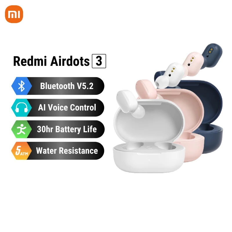 

TWS-наушники Xiaomi Redmi Airdots 3 с поддержкой Bluetooth 5,2