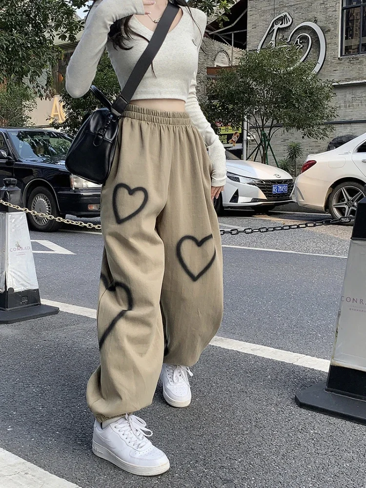 

Y2K Style Women Cargo Pants Loose Low Waist Sweatpants Hip Hop Oversize Pants Harajuku Fashion Vintage Casual Wide Leg Trousers