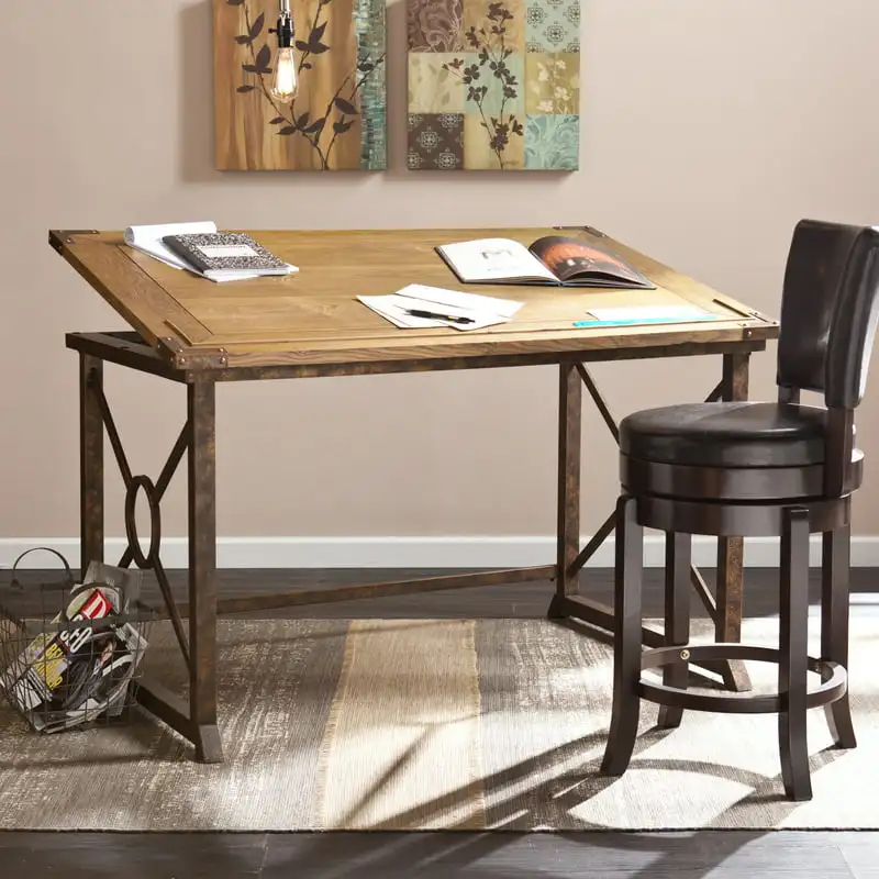 

Tilt- Drafting Table, Weathered Oak