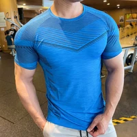summer quick dry breathable short sleeve gym t shirts training sports shirt for men oversize tees fitness tops clothing