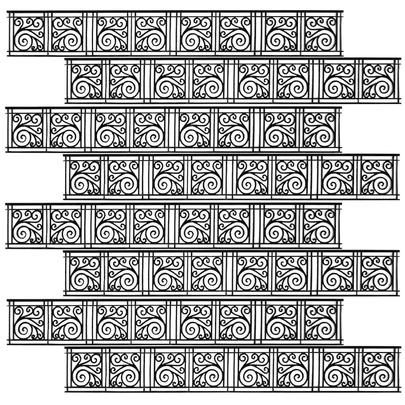 8 шт. ретро-декор собранная вручную песочница архитектурная модель перила