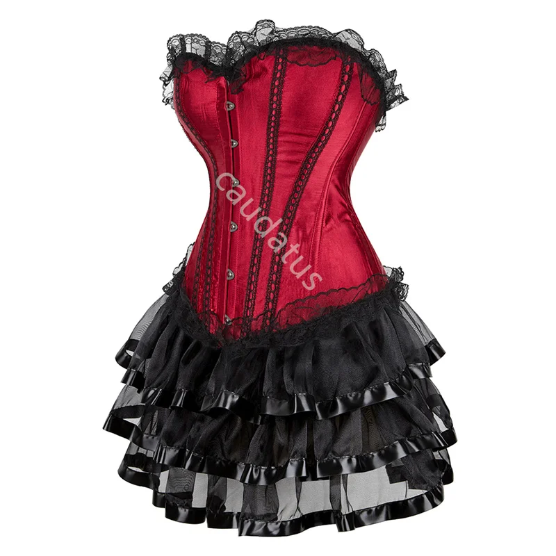 Повседневный корсет платье юбка комплект юбки для женщин женский костюм-бюстье