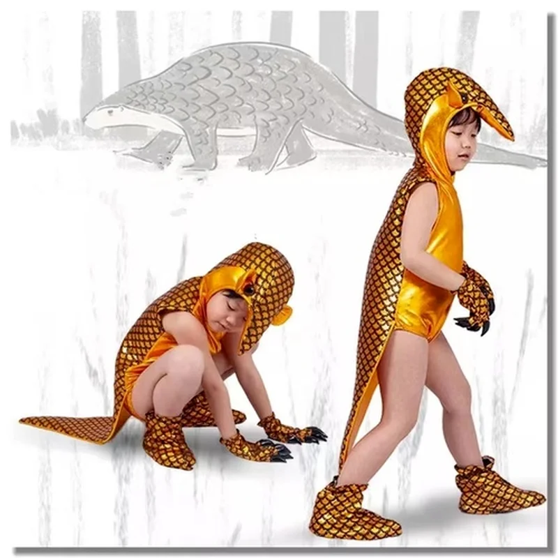 Детский костюм панголина для косплея из аниме костюмы на Хэллоуин мальчиков и