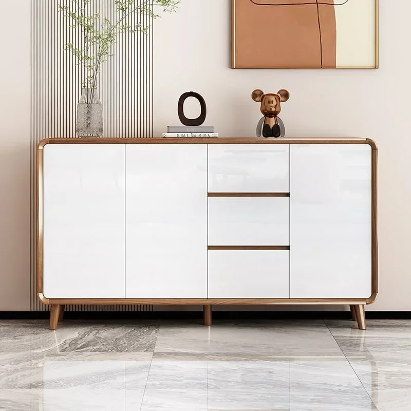 Современный кухонный шкаф Декоративный для хранения с 4 рифлеными ящиками и