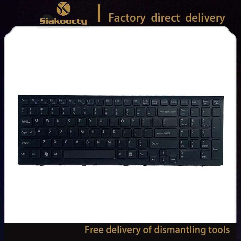 

new Laptop Keyboard for Sony VPC-EH VPCEH series black Frame US Version 148970811 AEHK1U00010 V116646E PCG-71811L English