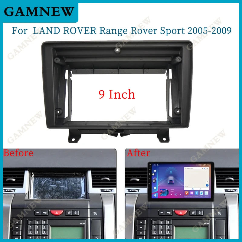 9-дюймовая Автомобильная рамка адаптер для Android яркий комплект панелей Land Rover Range