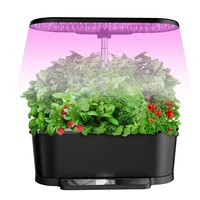 shenpu wifi smart garden ornaments hydroponic flower pot and planter with led display