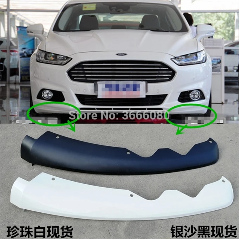 

SHCHCG Fit For Ford Mondeo Fusion 2013 2014 2015 Front Lip Chin Bumper Spoiler Splitters Body Kit Protector 2Pcs Car Accessories