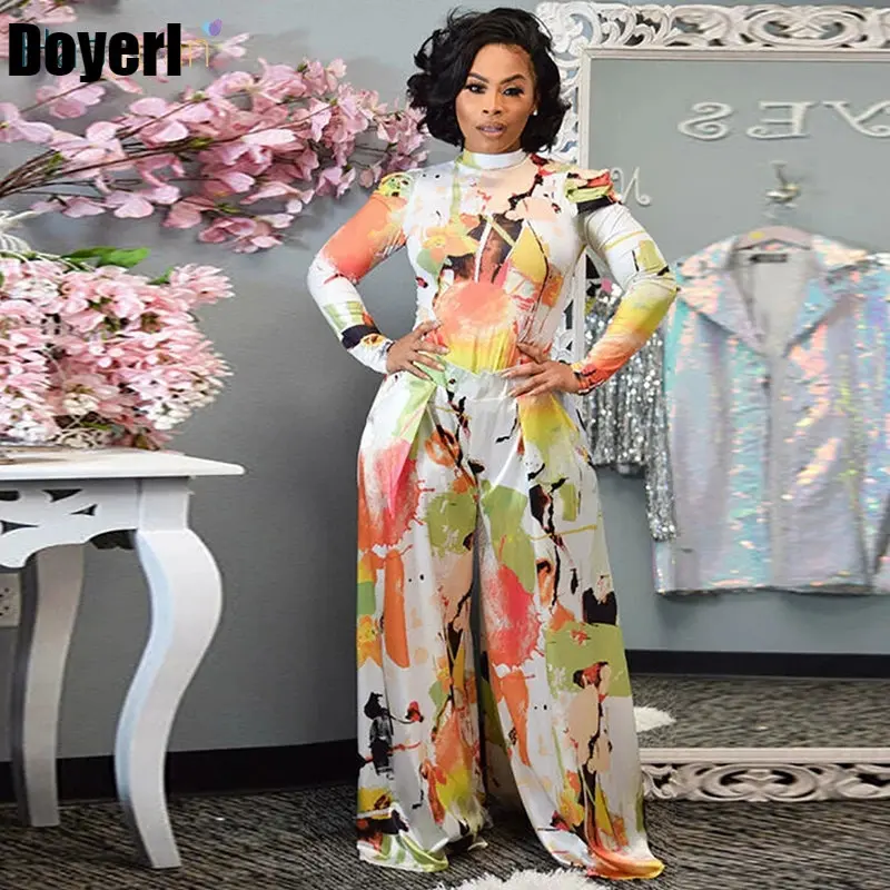 

Осенне-зимний комплект из двух предметов, женская рубашка с длинным рукавом и принтом в стиле Tie Dye + брюки с широкими штанинами, женские комплекты одинаковых цветов